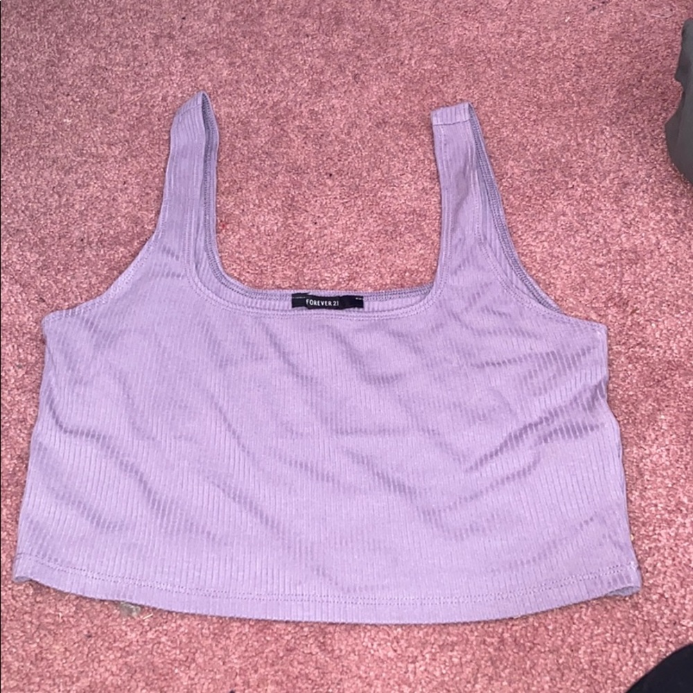 Purple crop top
